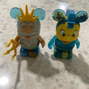Vinylmation Little Mermaid Flounder and King Triton